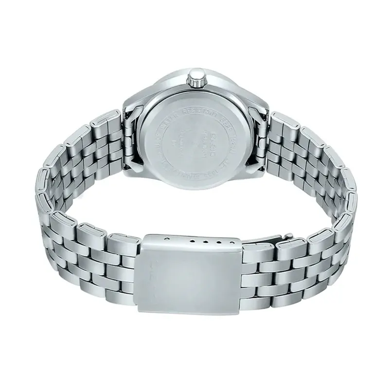 Casio Japan Quartz Enticer Pink Dial Silver Ladies Watch- LTP-1335D-5AVDF